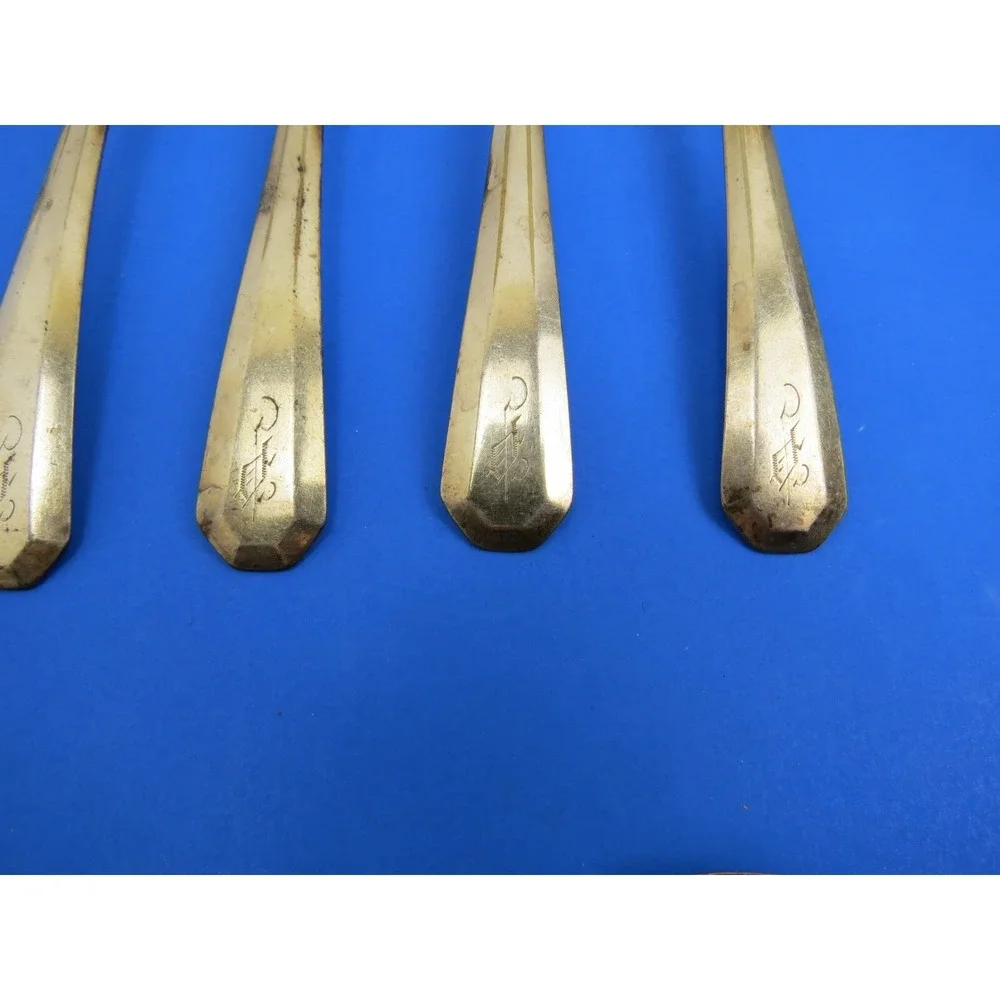 WM Rogers Silverplate Flatware Set Monogrammed Vintage Utensils
